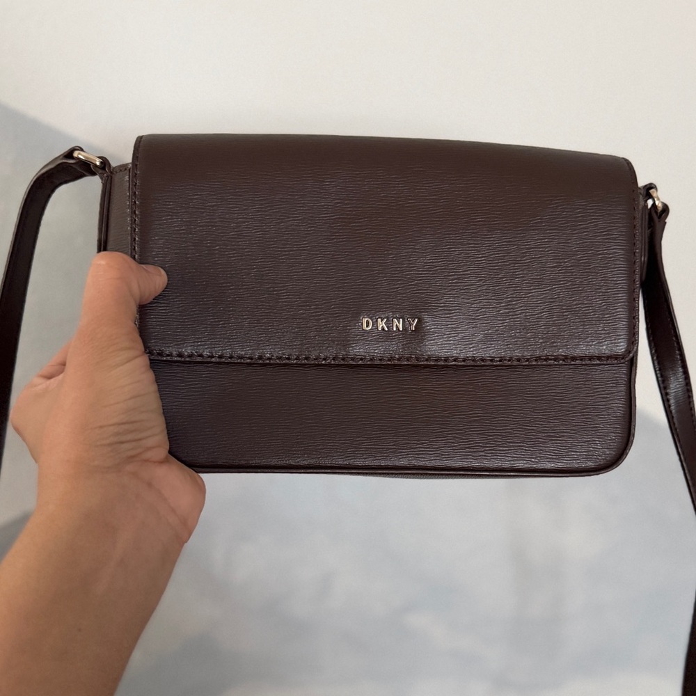 DKNY Dark Brown Bryant Crossbody Bag